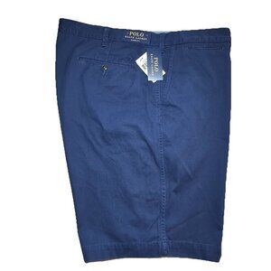 Polo Ralph Lauren Mens Big & Tall 44T Navy Classic Fit 11" Shorts 100% Cotton